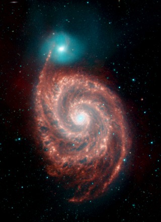 Spitzer View of the Spiral Galaxy M51 ("Whirlpool Galaxy")