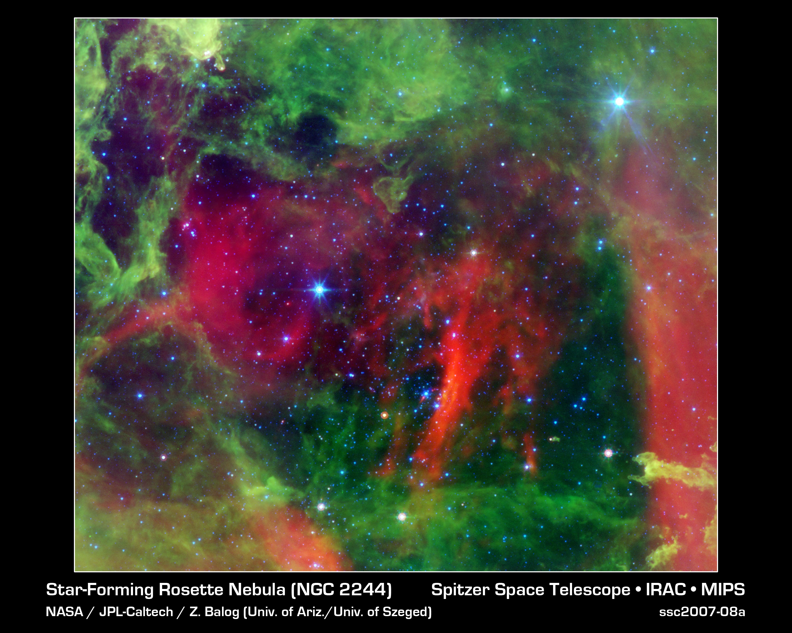 Rosette nebula NGC 2244 optical image  Stock Image  R5600463   Science Photo Library